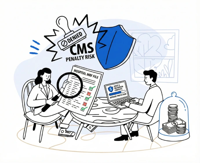 Hospital price transparency machine-readable file audit dashboard